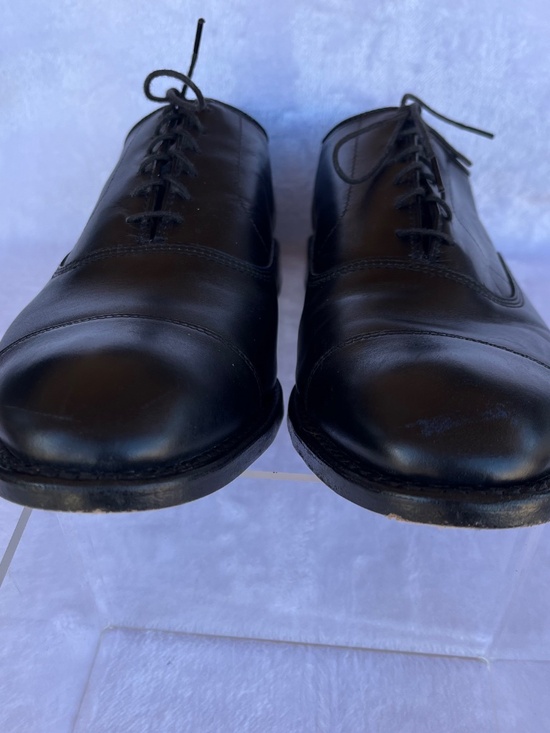 Allen Edmonds Park Avenue Cap-Toe Black Leather Dress Oxfords Sz 9.5 EEE